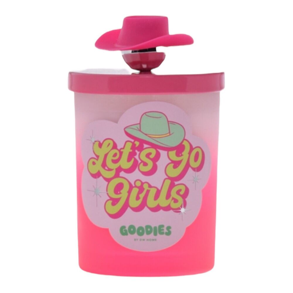 Let’s Go Girls Candle W Cowboy Boot Lid Western Cowgirl Rodeo Scented NEW